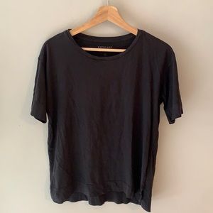 Everlane Black Basic Top 100% Supima Cotton S